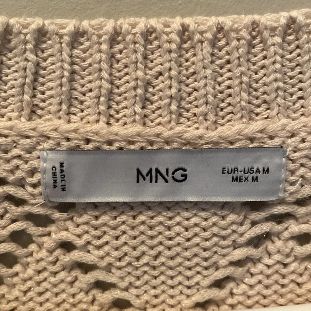 ✨LIKE NEW✨ Mango Aleta Cotton cropped openwork sweater - Picture 9 of 15